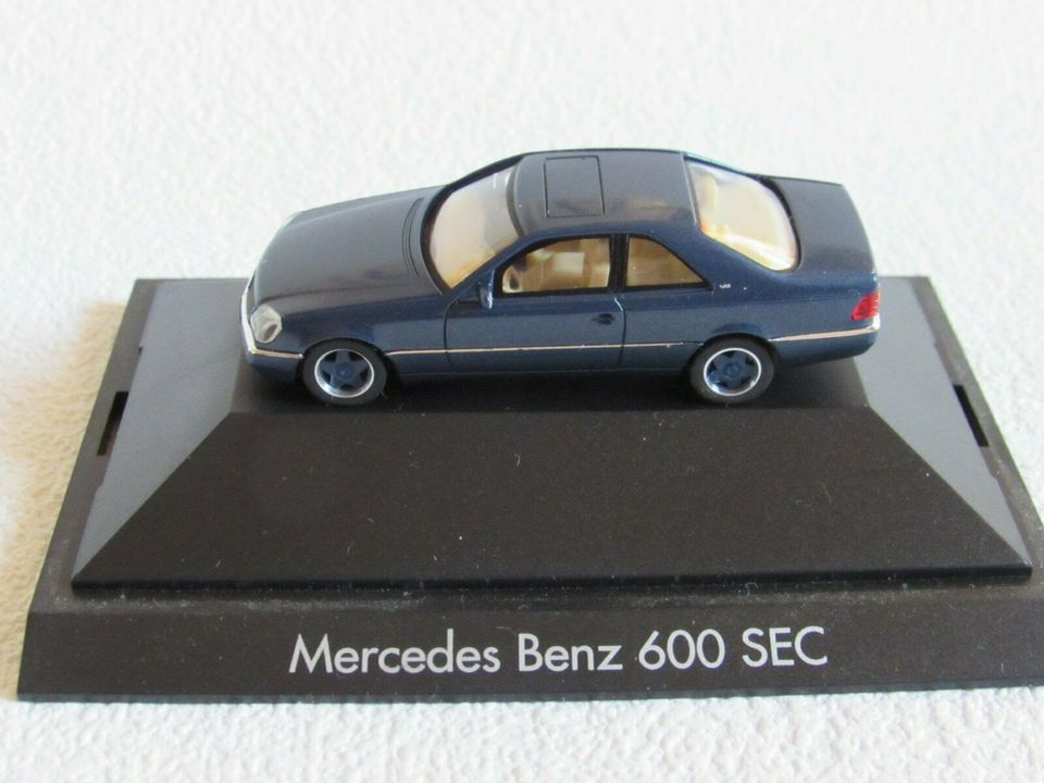 Herpa Mercedes Benz 600 SEC blau Spur H0 in Berlin