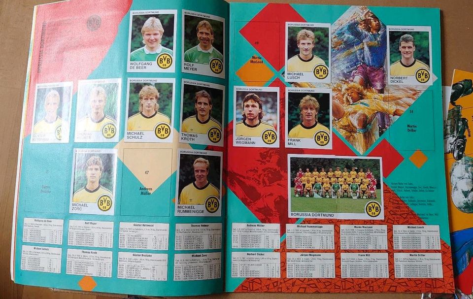 Panini Sticker Heft Bundesliga 1990 in Pasewalk