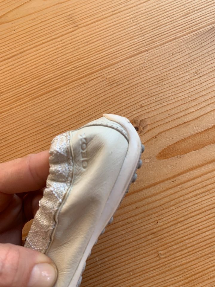 Geox Ballerina w NEU 29 Leder Sandale Halbschuhe weiß in Neustadt