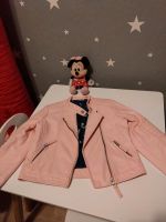 ❤️ süße Lederjacke Mädchen rosa Bikerjacke 110 Sachsen - Oberlungwitz Vorschau