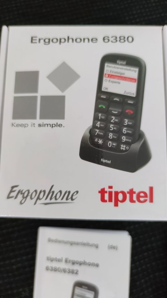Tiptel Ergophone 6380 Seniorenhandy schwarz in Gera