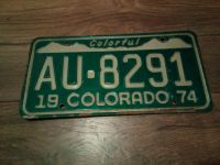 Nummernschild USA Colorado 1974 Hessen - Spangenberg Vorschau