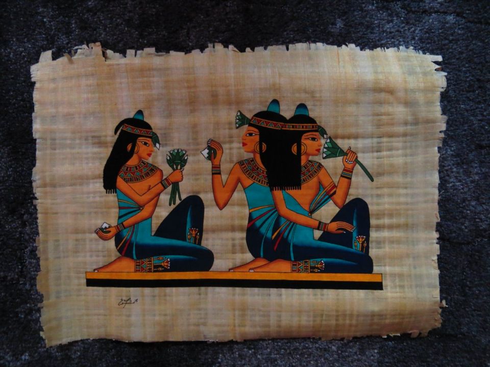 Papyrus Ägypten handgemalt aus Kairo ca 47 x 35 cm in Dormagen