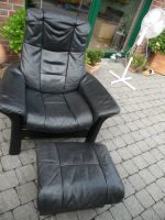 Stressless Relax Sessel mit Hocker schwarz Leder Nordrhein-Westfalen - Linnich Vorschau