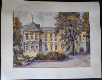 Aquarell Gemälde Schloss Rheydt Maler Diekmann Dachbodenfund (1) Nordrhein-Westfalen - Grevenbroich Vorschau