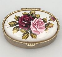 Vintage Pillendose Rosen Schmuckbox Blumen Rosa Rot Schatulle Schwerin - Altstadt Vorschau