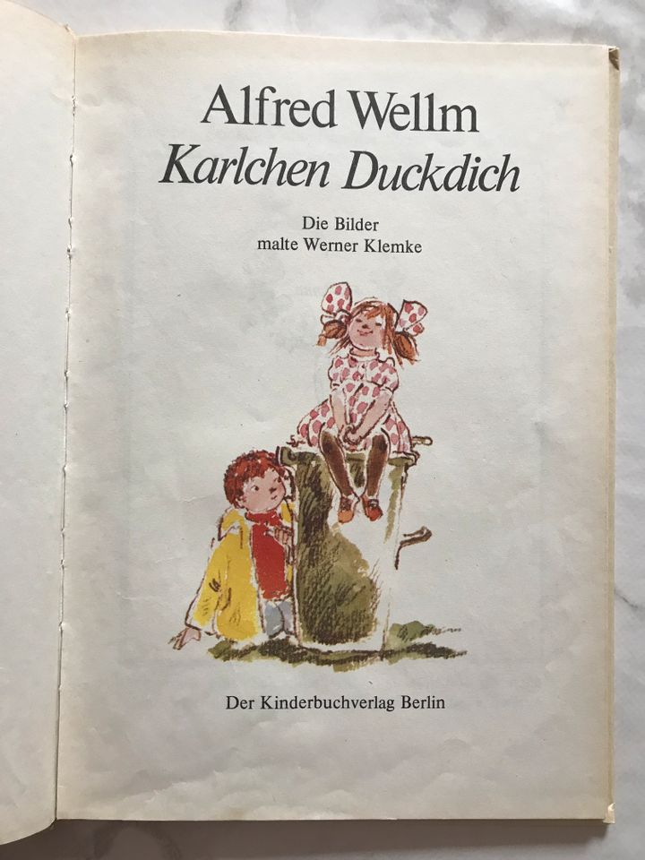 KB: KARLCHEN DUCK DICH-1983 -Buchfink in Welfesholz