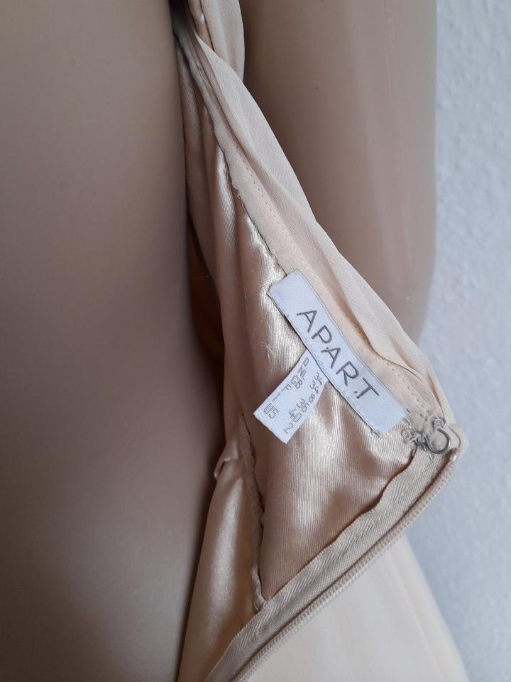 Luxus Damen Abendkleid beige creme | Gr. 34 | Apart | rückenfrei in Waltenhofen