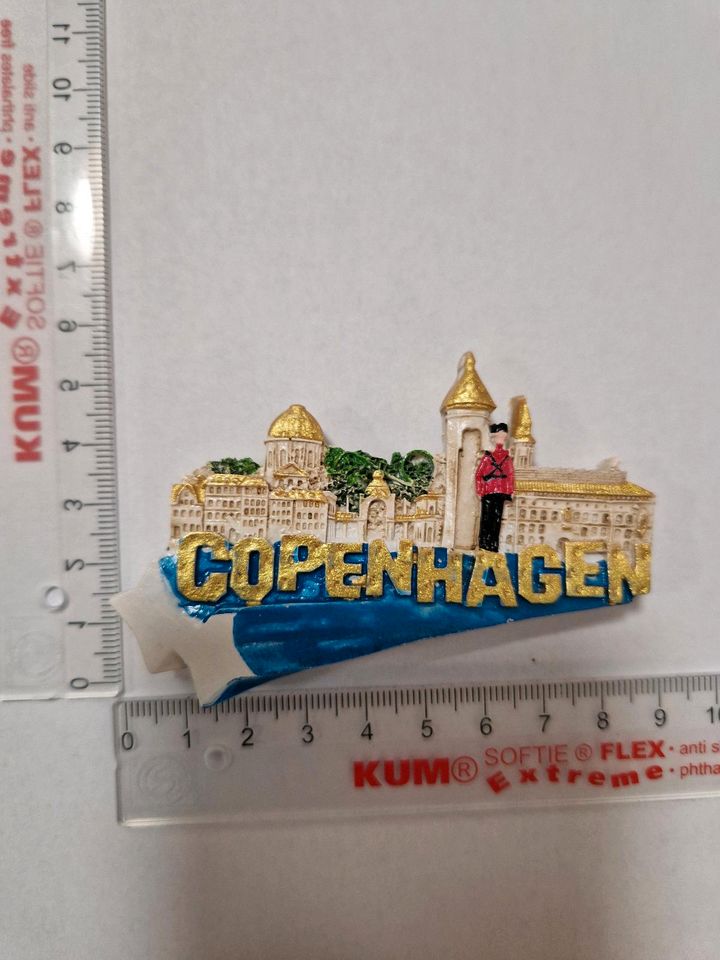 Souvenir 3D Kühlschrank Kopenhagen 3D Refrigerator Magnet Copenha in Nürnberg (Mittelfr)