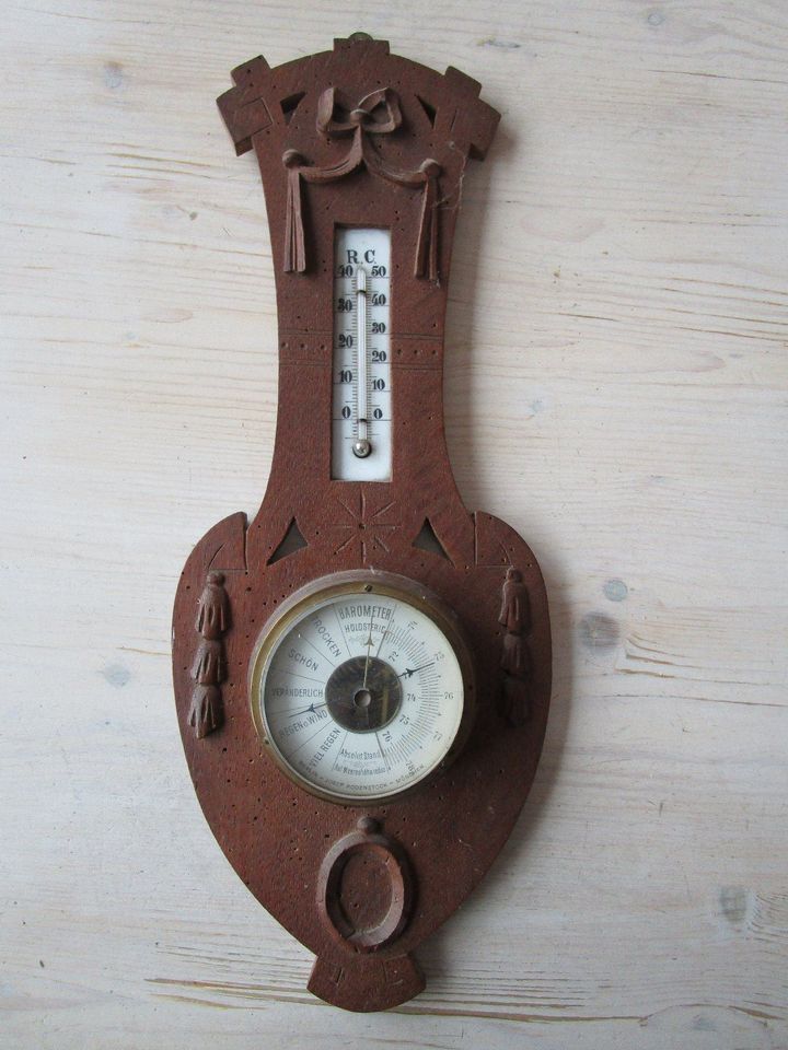 Barometer Thermometer Jugendstil Deko Design um 1900 -----152/277 in Schweinfurt