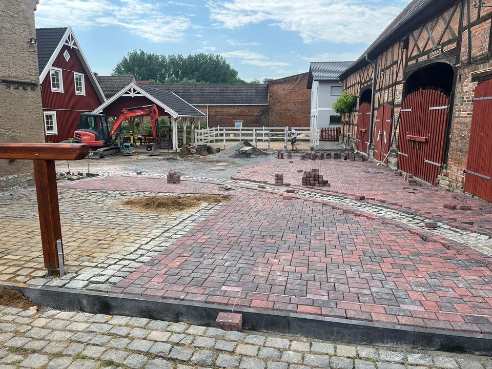 Garten Landschaftsbau Grundstücksgestalltung Pflaster arbeiten in Leuna