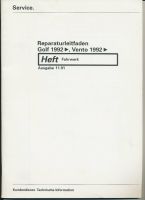 VW Reparaturleitfaden Golf>,Vento 1992>Fahrwerk 11.91 Niedersachsen - Danndorf Vorschau