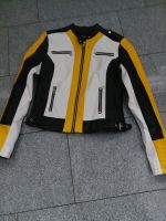 Kunstlederbikerjacke gr.m weiss gelb schwarz Nordrhein-Westfalen - Herten Vorschau