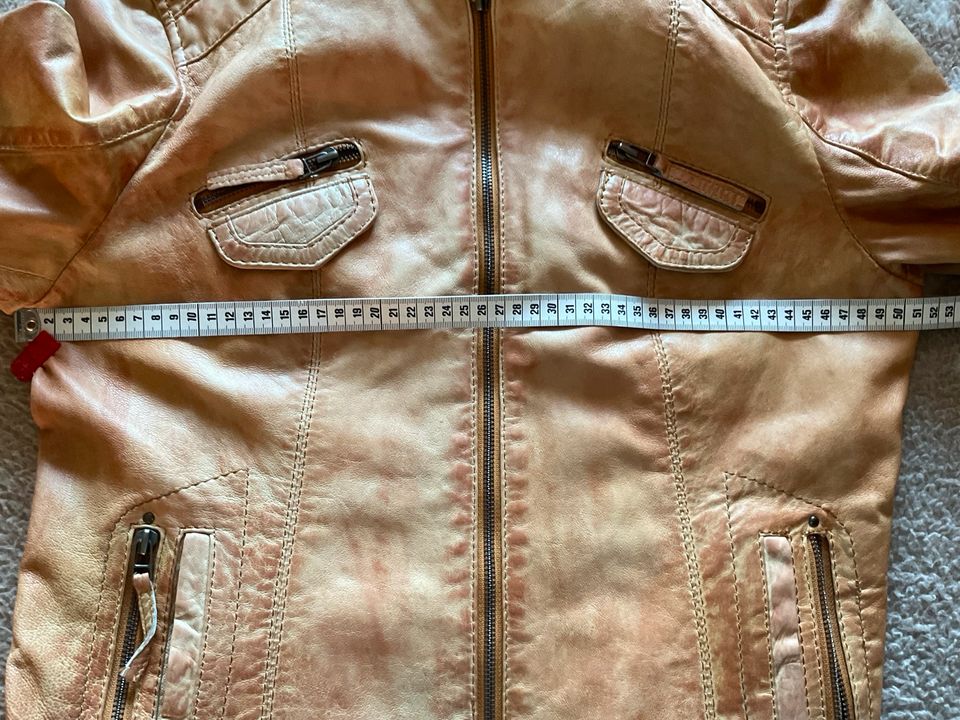 Hellbraune Leder Jacke von AJC aus weichem Leder, Gr.42 in Bad Oldesloe
