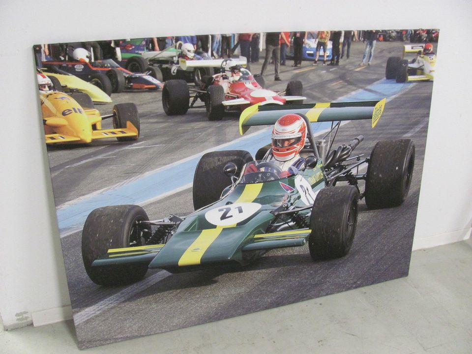 Wandbild Leinwand auf Holzrahmen 140x105cm Motorsport Rennwagen in Winnenden