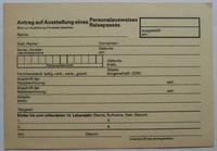 DDR Antrag auf Ausstellung eines Personalausweises Reisepasses Berlin - Köpenick Vorschau