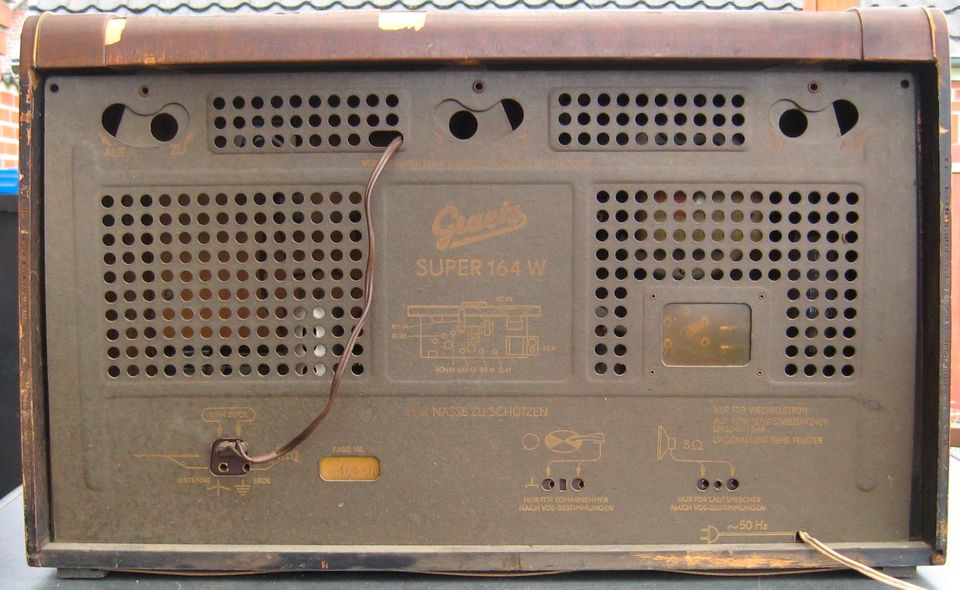 GRAETZ Super 164W, Röhrenradio von 1952/53 in Südergellersen