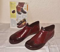 Stiefelette, bordeaux/schwarz, fast ungetragen, Leder Leipzig - Probstheida Vorschau