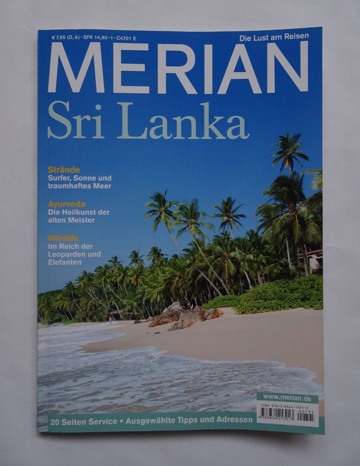 MERIAN Reiseführer Zeitschrift "Sri Lanka" Ausgabe 01/2013 "Neu" in Roth