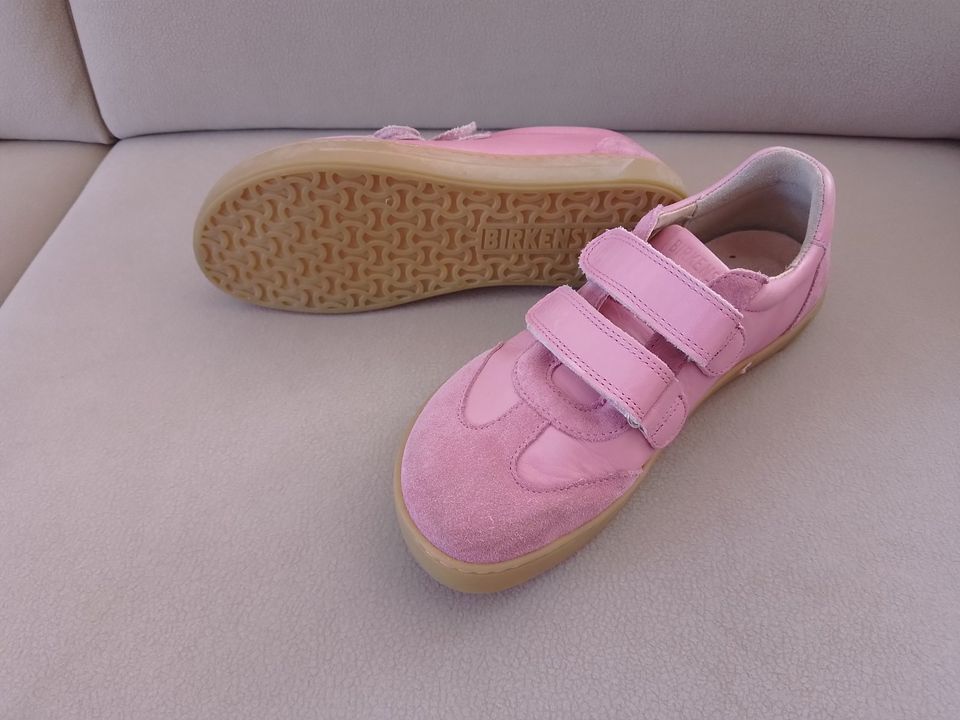 Größe 37, Birkenstock, neu, Leder rosa mit Klettverschluss in Plauen