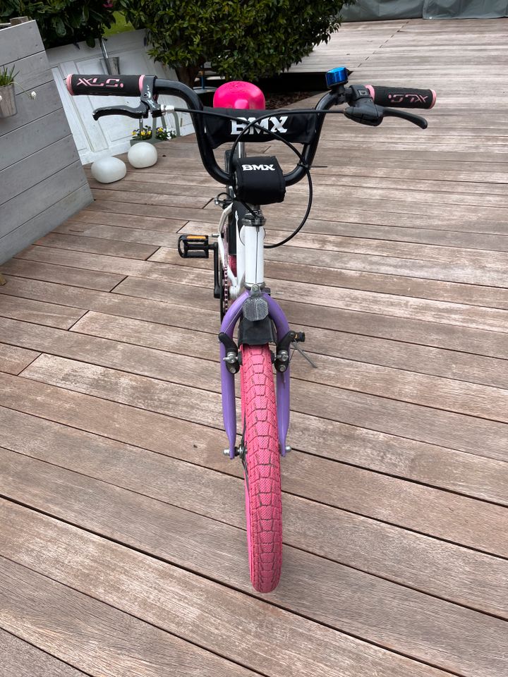 BMX Fahrrad Mädchen | 20 Zoll | Weiß-Rosa-Pink-Lila | UNIKAT in Hagen im Bremischen