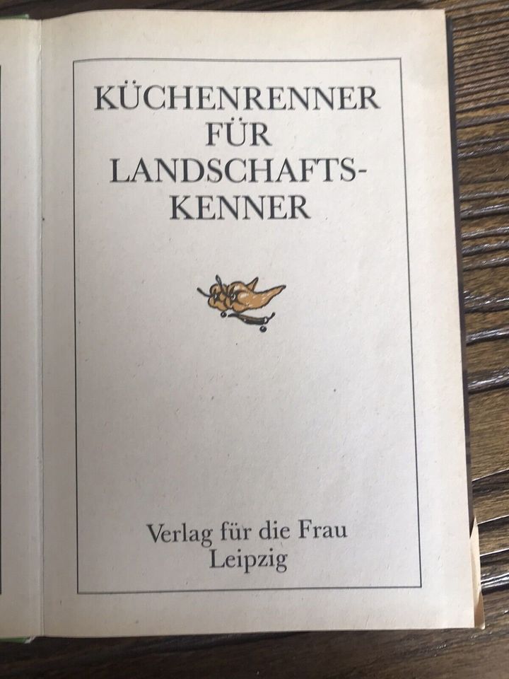 KOCHBUCH - Küchenrenner für Landschaftskenner - DDR in Gärtringen