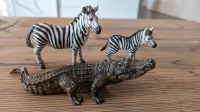 Schleich Zebras und Krokodil Schleswig-Holstein - Erfde Vorschau