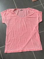 Only V-neck T-Shirt flamm Optik Gr M rosa Niedersachsen - Wendisch Evern Vorschau