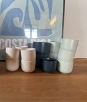 Kaffeebecher Keramik Tasse Lambda weiß schwarz petrol mint blau Bayern - Prutting Vorschau