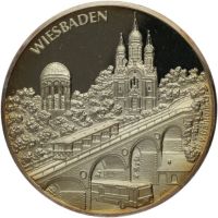 Medaille 100 Jahre Nerobergbahn Wiesbaden (1888 - 1988) Hessen - Idstein Vorschau