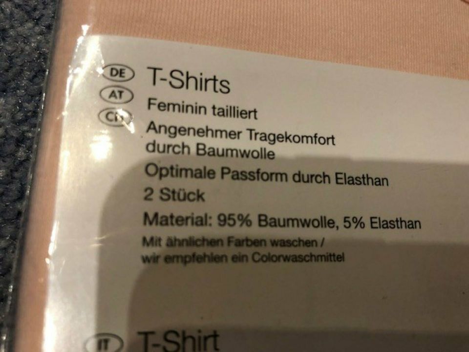 Esmara 2 Stück Shirt Top Lila Rosé S 36 Neu Kult Sommer Frühjahr in Ergolding