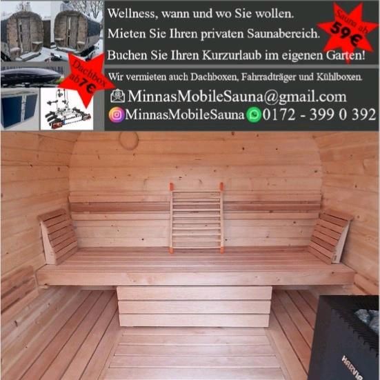 Angebot März Mobile Fasssauna Quadrosauna Wellness event mieten in Schwarzenborn