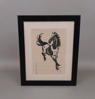 Alter Offsetdruck Xu Beihong Bild Pferd Tusche Zeichnung Gemälde Berlin - Köpenick Vorschau