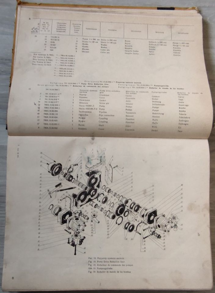 Ersatzteilkatalog K700 701 Motor Getriebe Hydraulik in Zahna-Elster