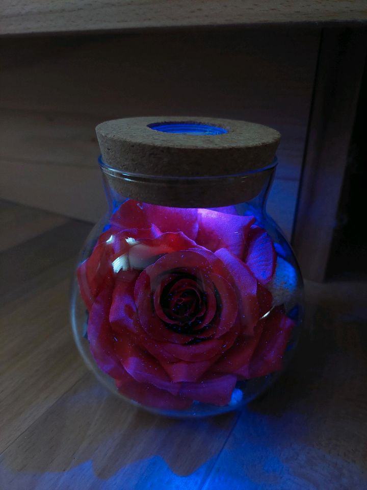Rosenglas LED Dekoration in Bitterfeld