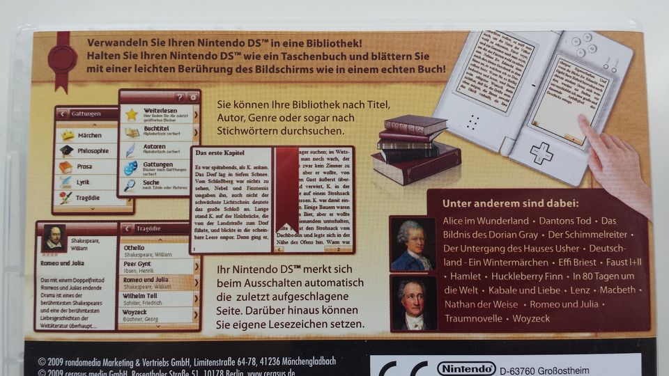 Nintendo DS-Spiel 200 klassische Bücher wie NEU Buch Klassiker in Elze