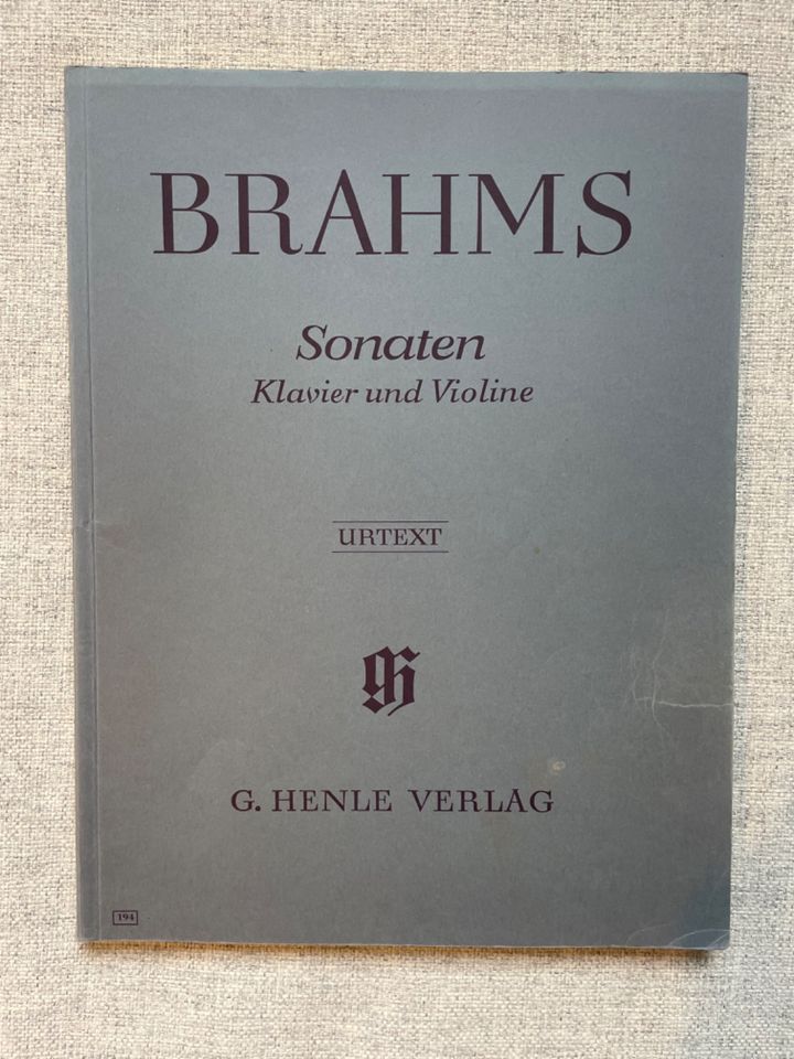Violinsonaten Noten Henle Sammlung Brahms Mozart Schubert Klavier in Mannheim