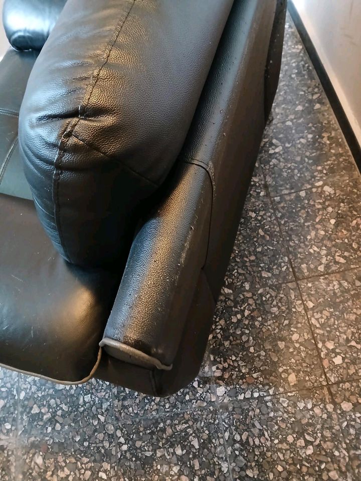 Leder Sessel schwarz Groß in Hiltrup