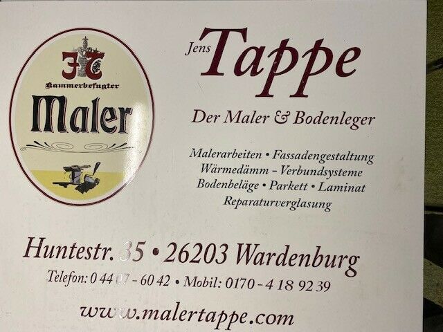 Maler Tapezier und Bodenbelags Arbeiten in Wardenburg