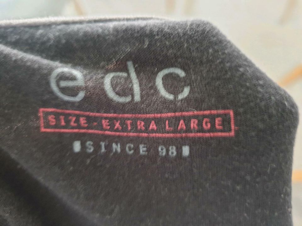 Männerbekleidung: T-Shirt v. EDC (Esprit), Anthrazit, XL in Enger