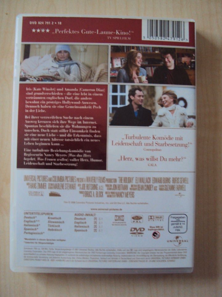 DVD Liebe braucht keine Ferien - Cameron Diaz - Kate Winslet in Buesum