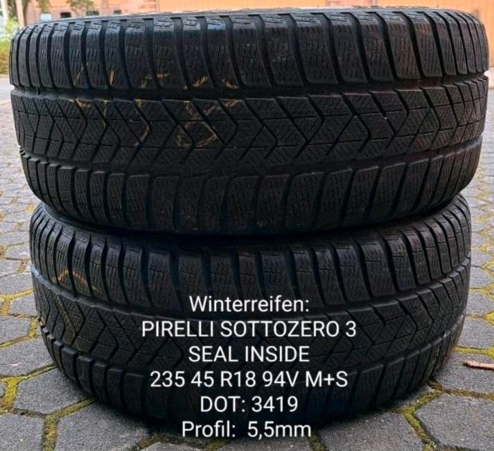 2Winterreifen 235/45R18 94V Pirelli in Mechernich