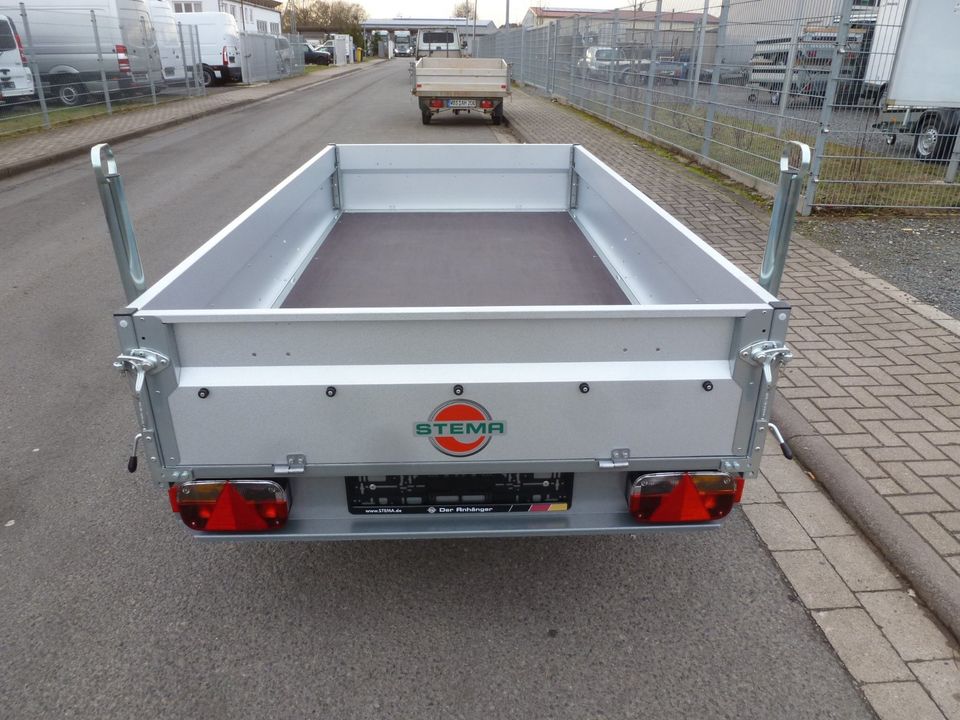 PKW Anhänger Hänger 1300 KG NEU  251cm x 128cm 100 km/h Stützen in Breitenworbis