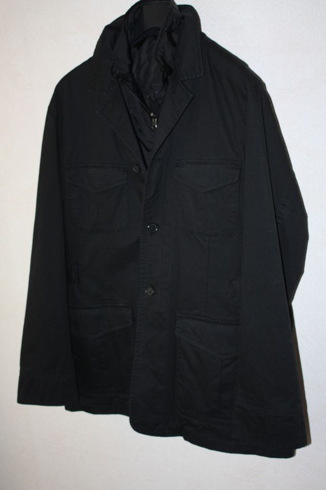 Herren Jacke Übergangsjacke mit Weste 2in1 Gr. 54 o. XL schwarz in Berlin