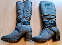 Damenstiefel Rieker 38 in Grau Bayern - Traunstein Vorschau