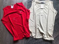 2 Stück T-Shirt neu XXL Größe 48 ärmellos rot + beige neu Nordrhein-Westfalen - Finnentrop Vorschau