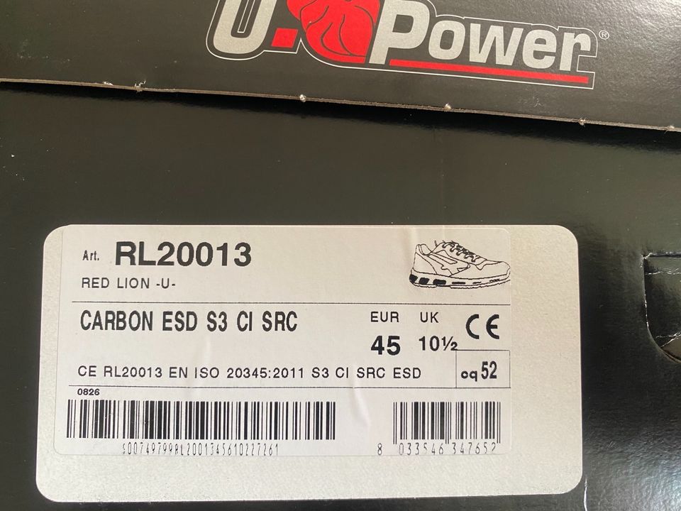 Sicherheitshalbschuhe S3 CARBON UPower RL20013 Sicherheitsschuh in Baisweil