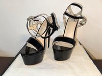 High Heel Stiletto Sandaletten Gr. 46 (44) schwarz Bayern - Teublitz Vorschau