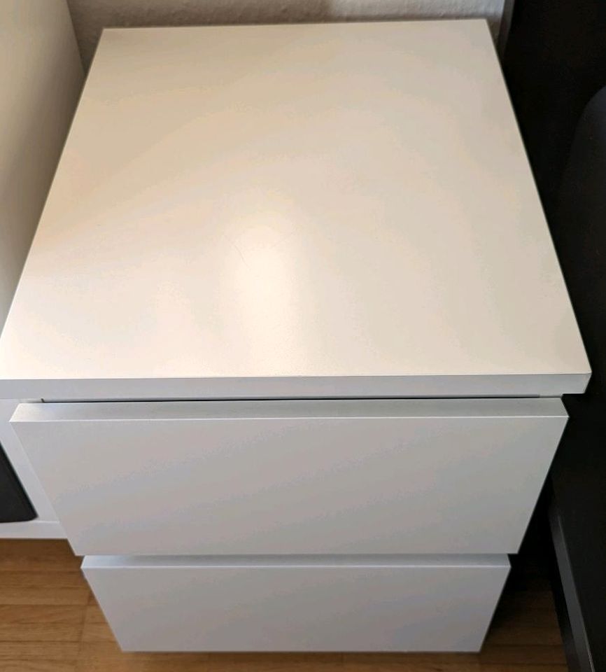 IKEA MALM Kommode mit 2 Schubladen, weiß, 40x55 cm in Düsseldorf