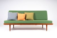 ◤ Daybed Sofa neu gepolstert und bezogen Teak Peter Hvidt Danish Design Teakholz Couch Schlafsofa mid Century Teak denmark molgaard 50er 60er 70er Dreisitzer Tagesbett Mitte - Tiergarten Vorschau